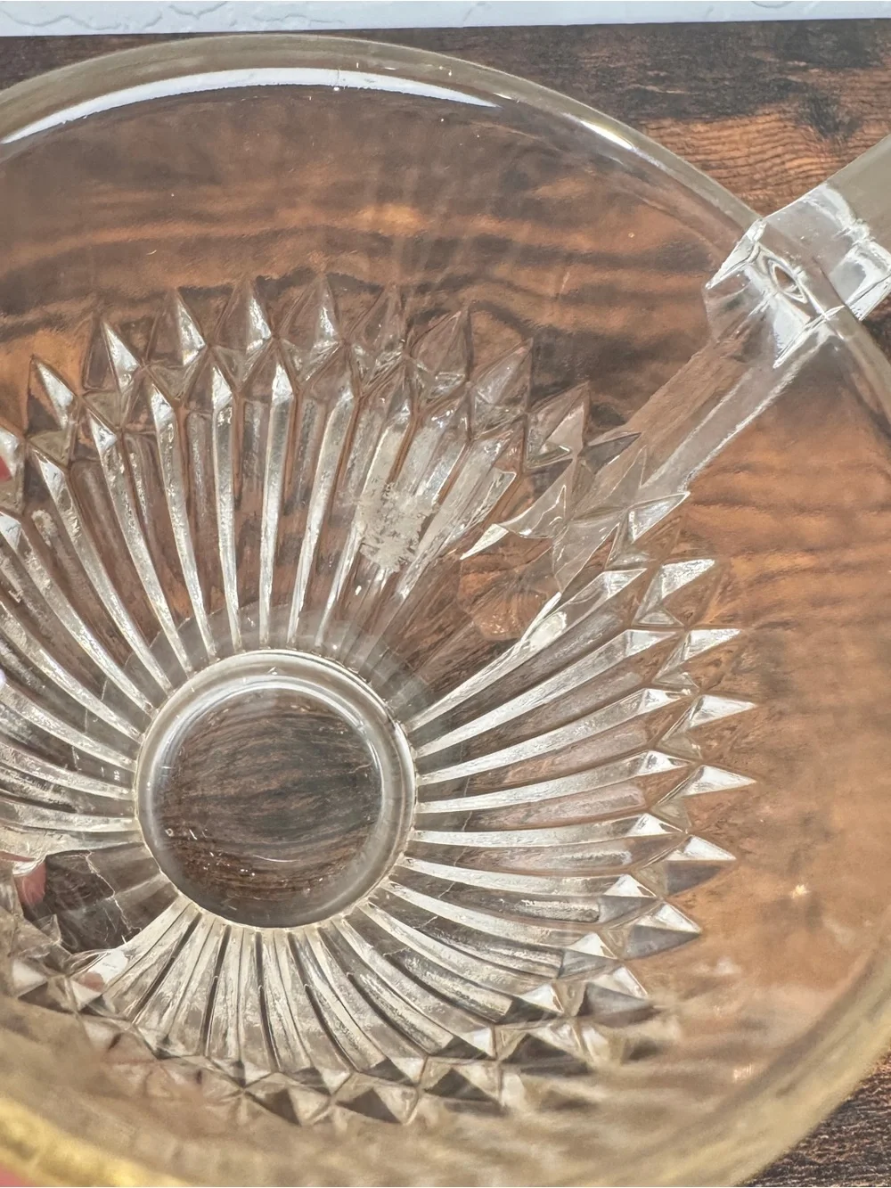 Vintage Jeannette Glass Anniversary Pattern Sugar Bowl Candy Dish with Lid MCM